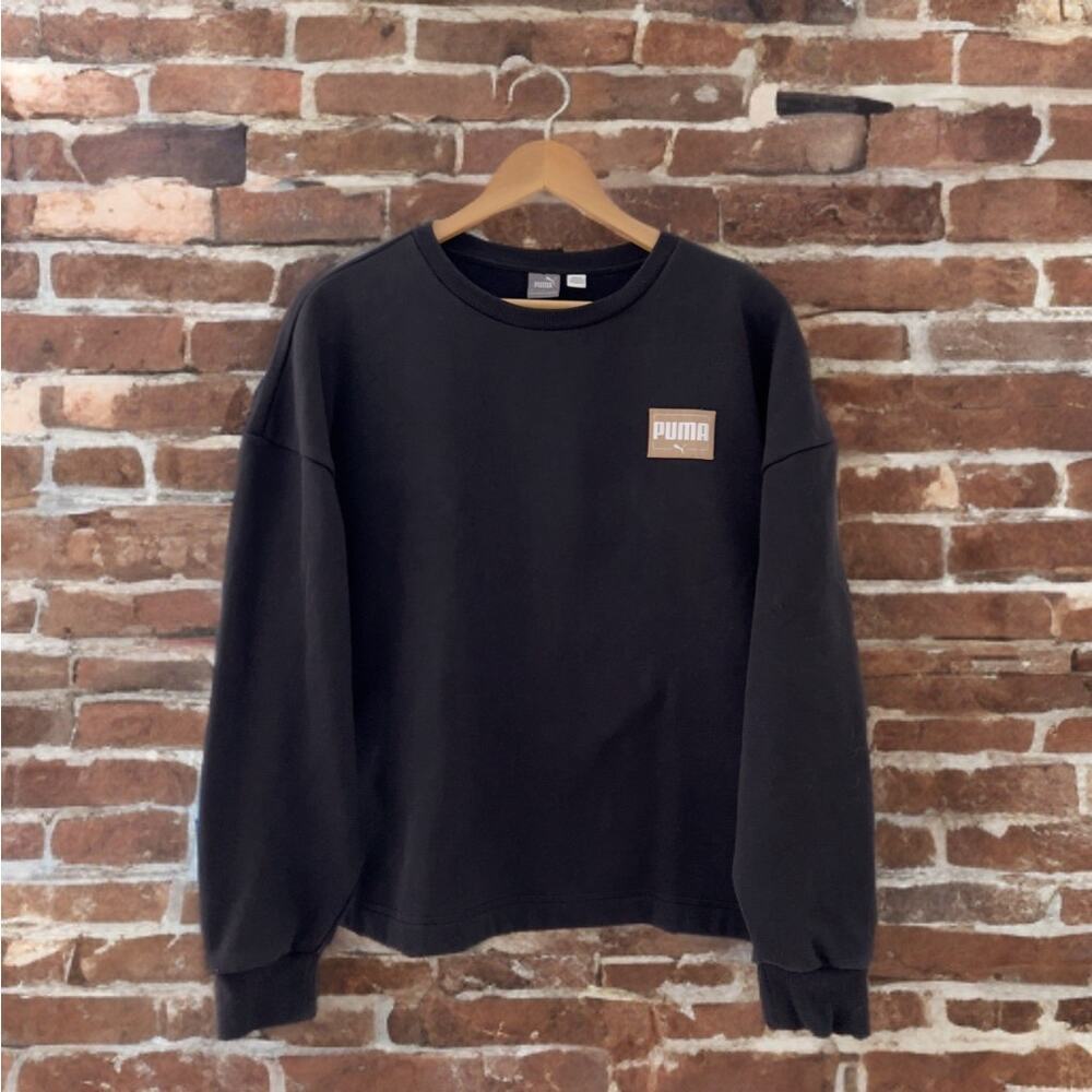 Puma Black Pullover Sweatshirt, Women's Size L, EUC